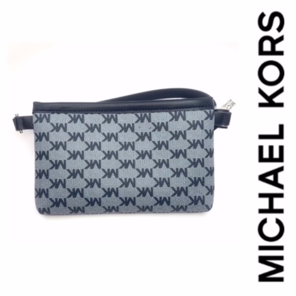NWT MICHAEL KORS SIGNATURE LOGO BELT STRAP FANNY PACK BAG